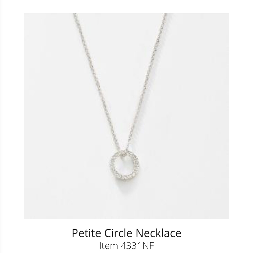 SALE Swarovski TouchStone Petite Circle Necklace